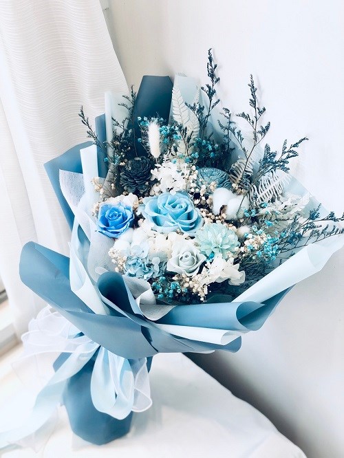 天空 -乾燥不凋花束