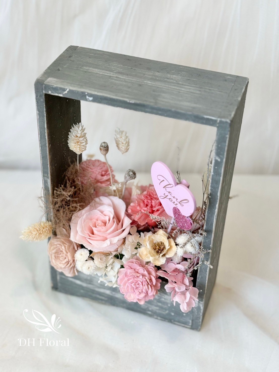 小木框花禮-永愛