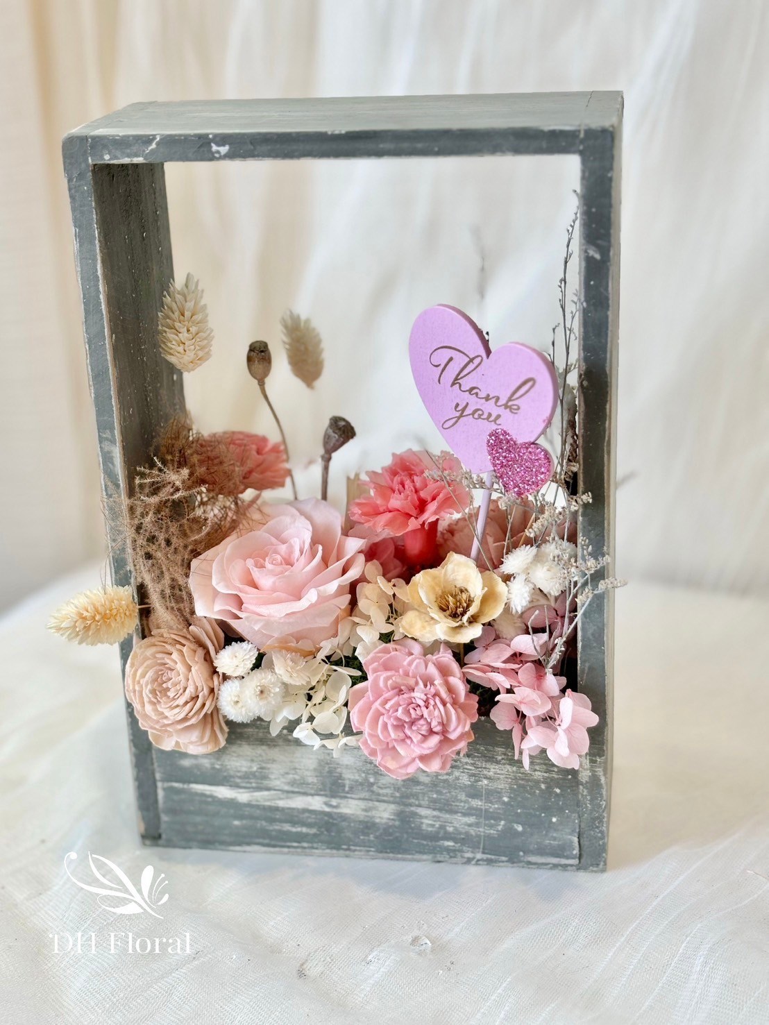 小木框花禮-永愛