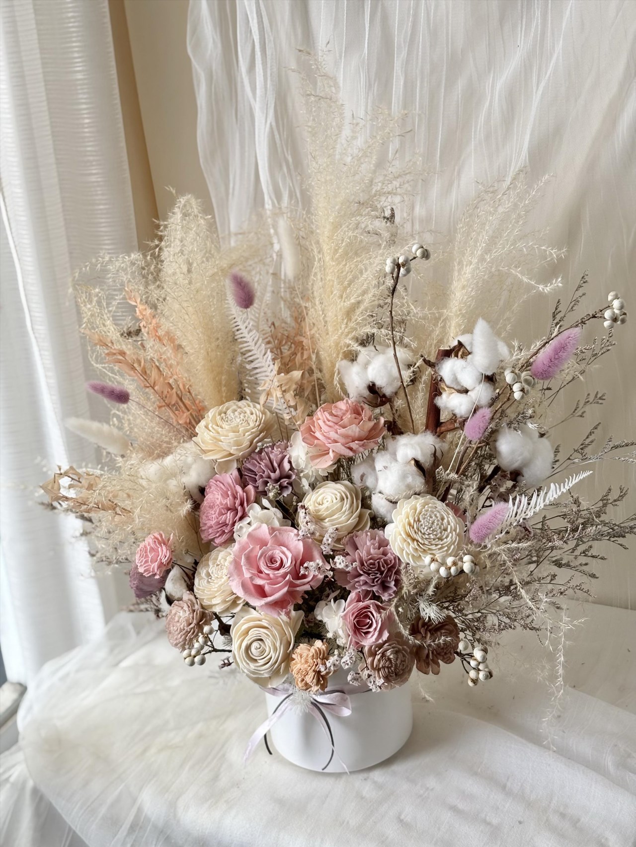  優雅粉色花禮 -