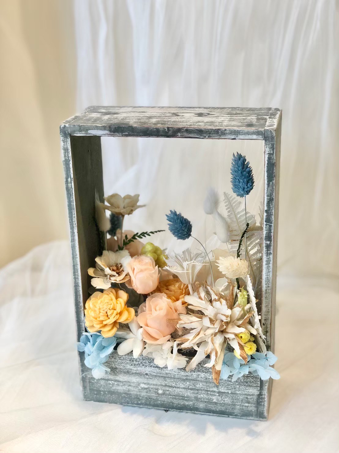 小木框花禮-擁抱自然