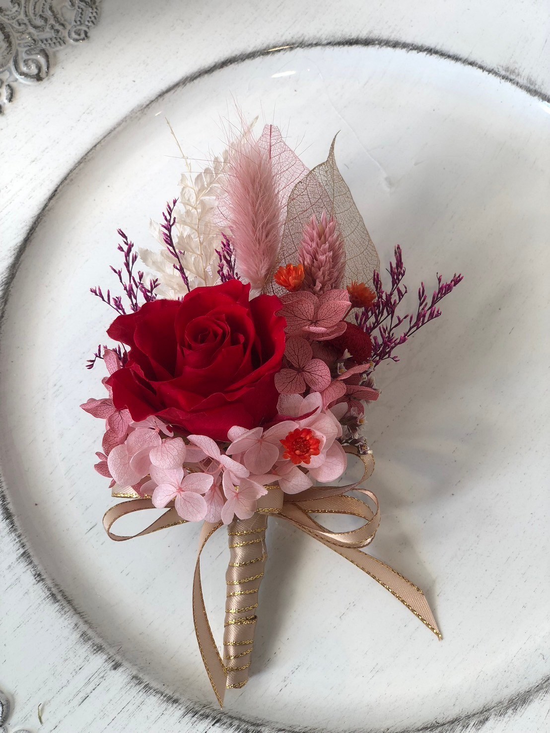 胸花-永生花WCA0016