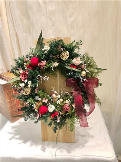 聖誕花圈-喜悅