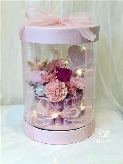 祝福-有錢花蛋糕 (粉) 